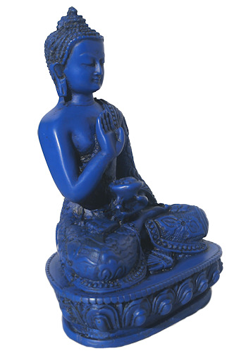 Blue Buddha Statue for home and alter RB-157L